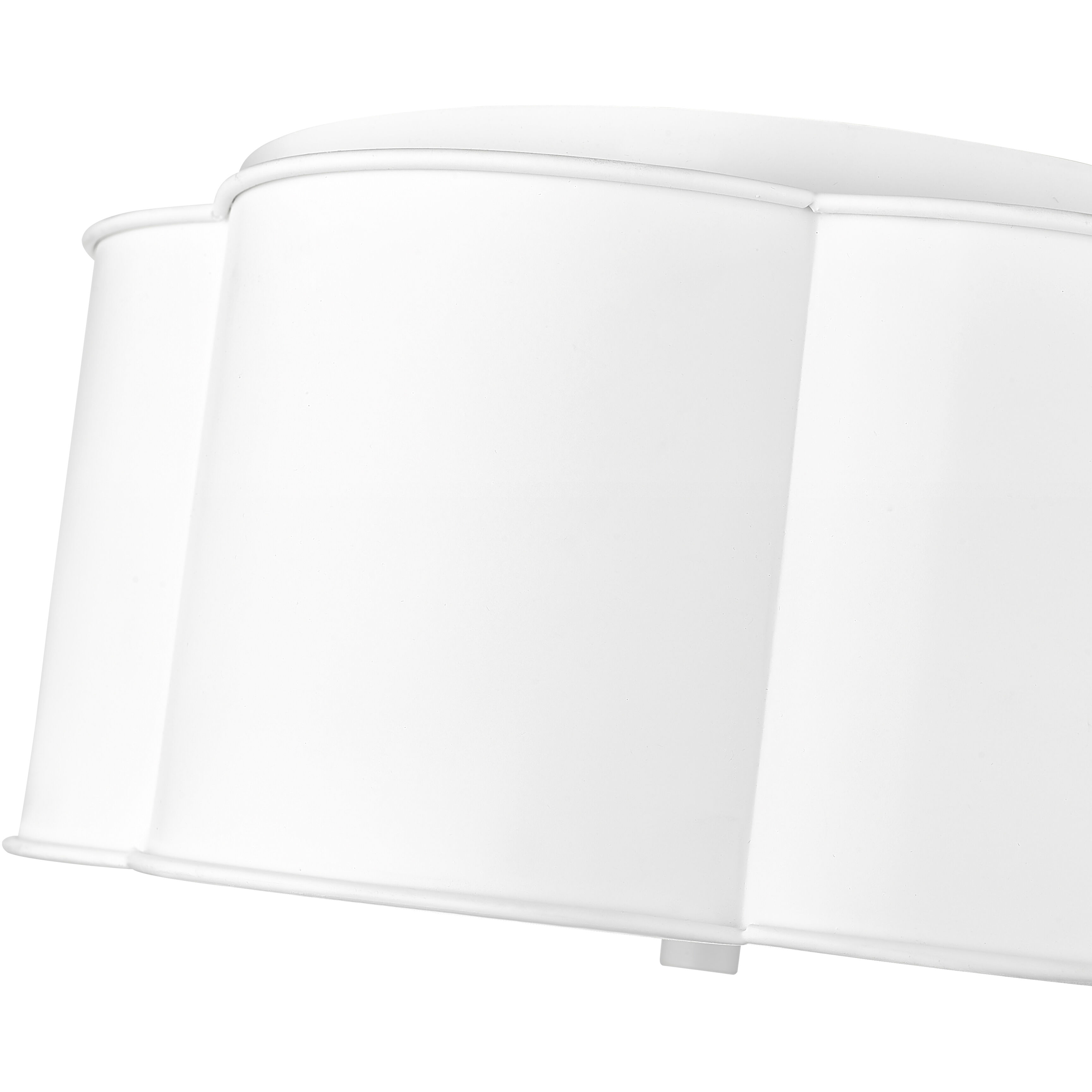 None 3 Light 14 inch Matte White Flush Mount Ceiling Light